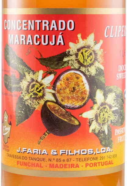 Passion Fruit Concentrate J. Faria & Filhos 1L