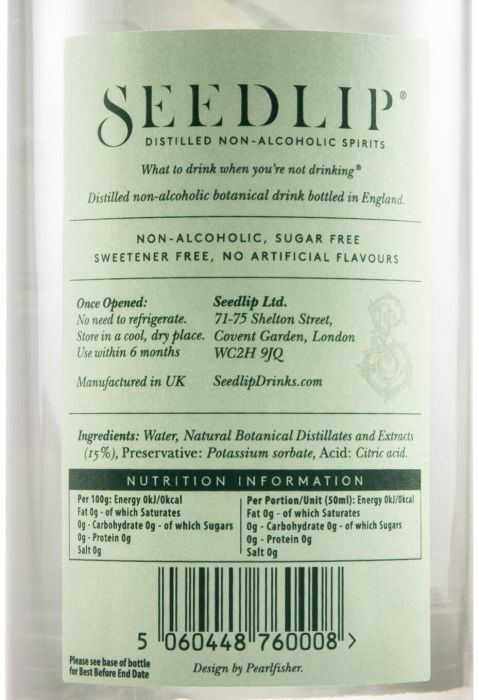 Seedlip Spice 94 s/Álcool