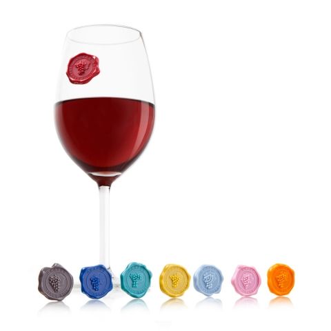 Glass Marker Grapes Vacu Vin