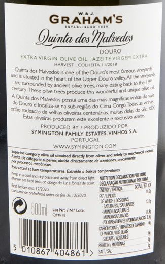 Olive Oil Extra Virgin Quinta dos Malvedos 50cl