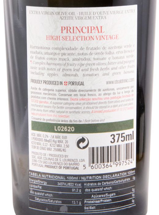 Olive Oil Extra Virgin Principal 37.5cl