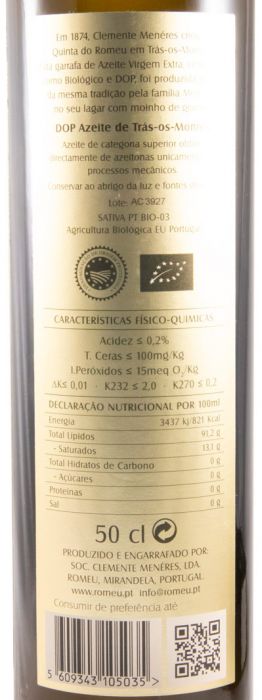 Azeite Virgem Extra Romeu biológico 50cl