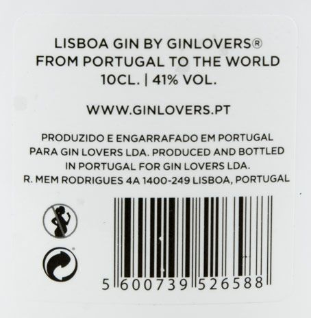 Miniatura Gin Lisboa 10cl
