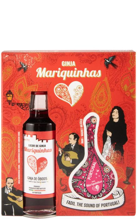Miniatura Licor de Ginja Mariquinhas c/Íman Guitarra 10cl