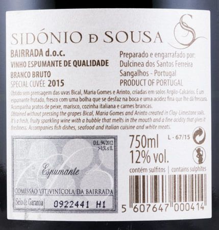 Sparkling Wine Sidónio de Sousa Special Cuvée Brut