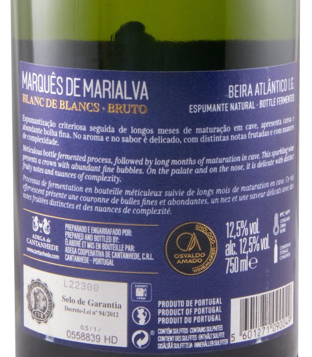 Espumante Marquês de Marialva Blanc de Blancs Bruto