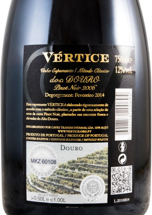 2006 Sparkling Wine Vértice Pinot Noir