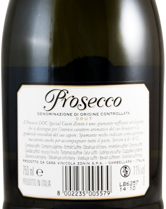 Sparkling Wine Prosecco Zonin Special Cuvée