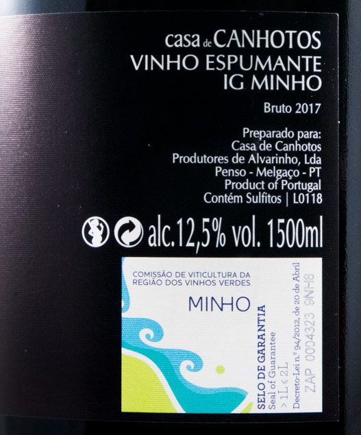 2017 Sparkling Wine Casa de Canhotos Brut 1.5L