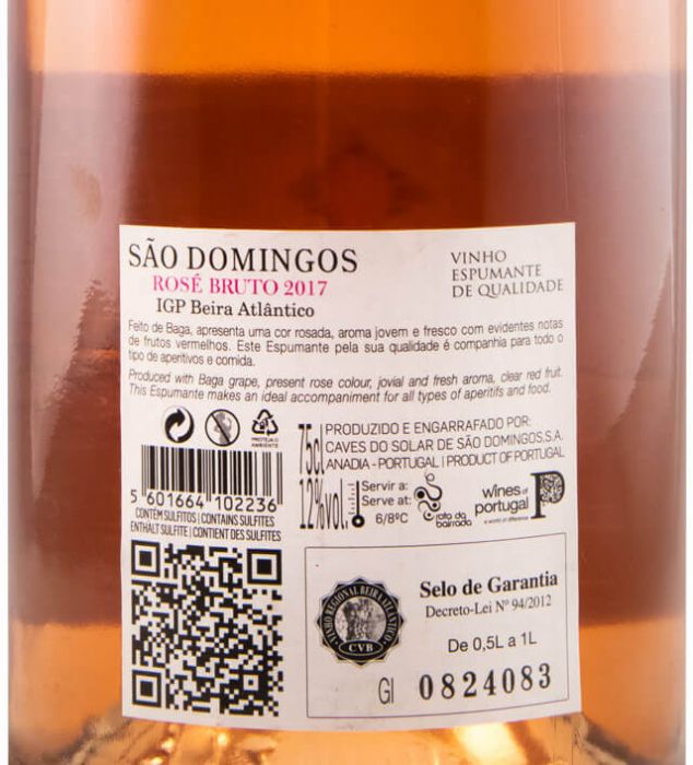 2017 Sparkling Wine Caves São Domingos Brut rose
