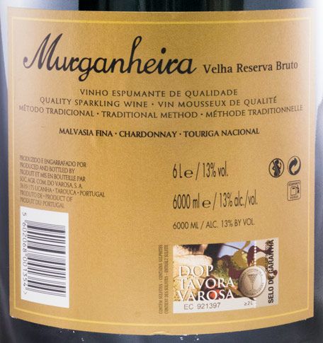 2010 Sparkling Wine Murganheira Velha Reserva Brut 6L