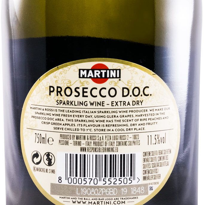 Espumante Martini Prosseco Extra Seco