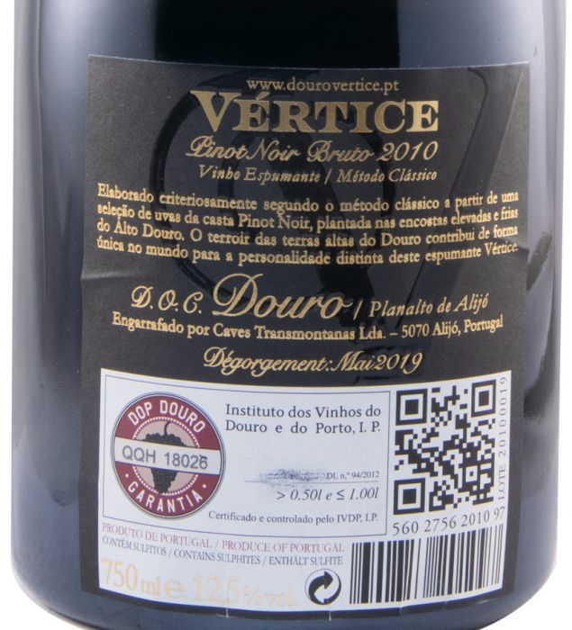 2010 Sparkling Wine Vértice Pinot Noir Brut