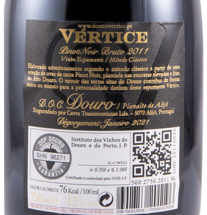 2011 Espumante Vértice Pinot Noir Bruto