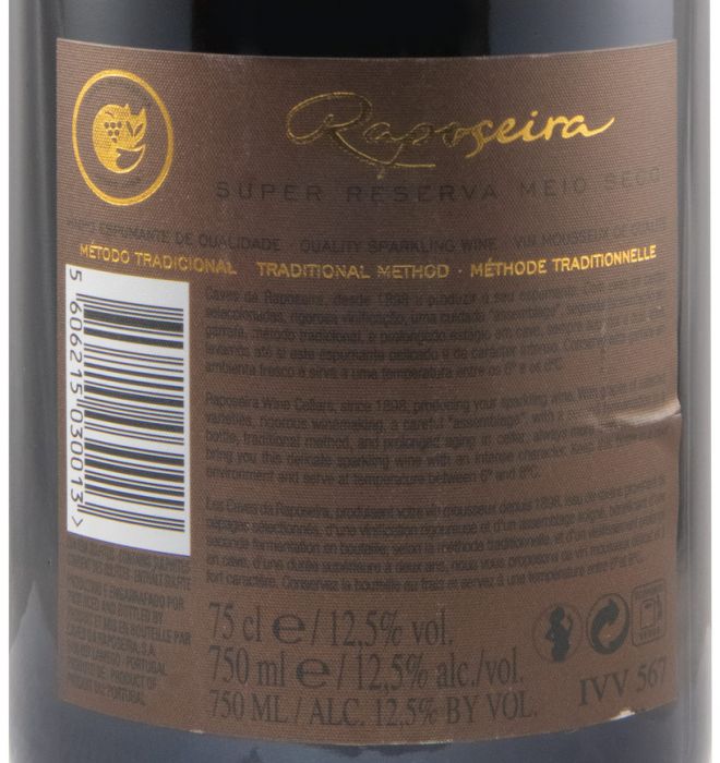 2016 Sparkling Wine Raposeira Super Reserva Demi-Sec