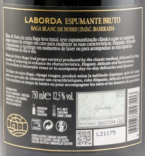 2018 Sparkling Wine Laborda Blanc de Noirs Brut