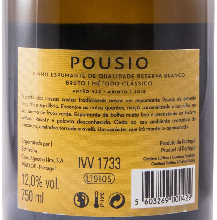 2018 Sparkling Wine Pousio Reserva Brut