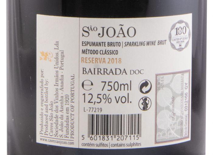 2018 Sparkling Wine Caves São João Reserva Brut