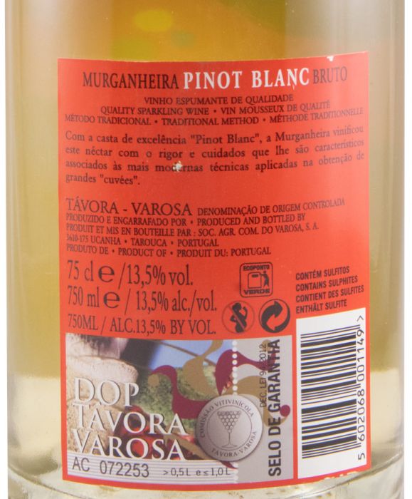 2016 Sparkling Wine Murganheira Extrême Pinot Blanc Brut