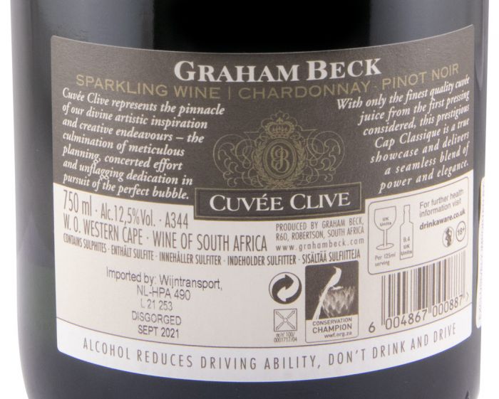 2017 Sparkling Wine Graham Beck Cuvée Clive Brut
