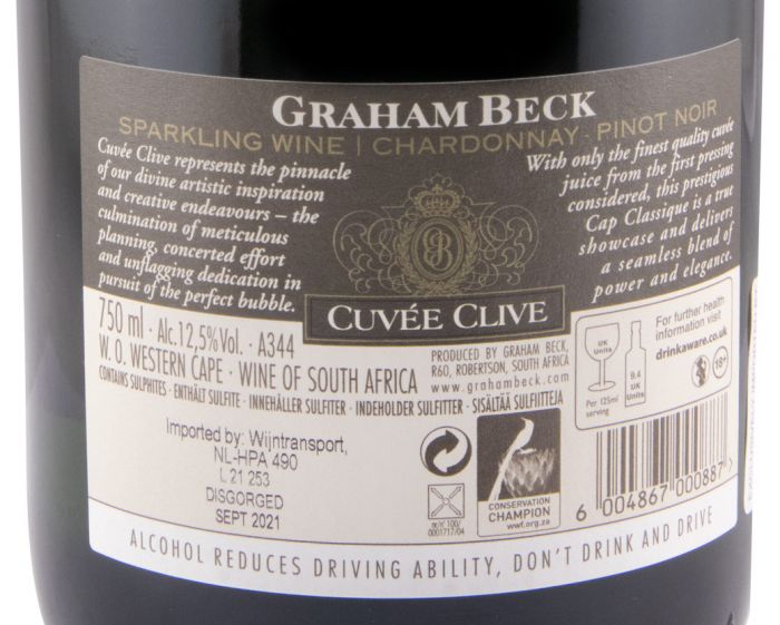 2017 Espumante Graham Beck Cuvée Clive Bruto