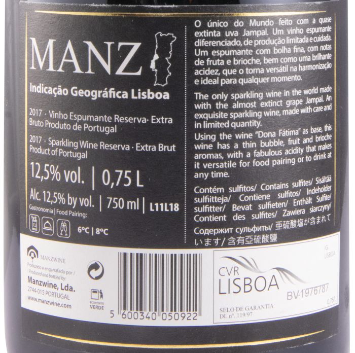 2017 Sparkling Wine Manz Jampal Reserva Extra Brut