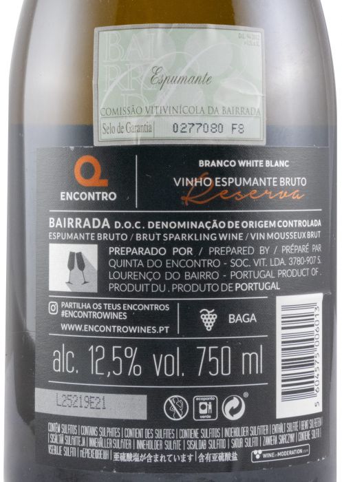 2015 Espumante Encontro Baga Reserva Bruto