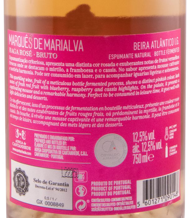 Espumante Marquês de Marialva Bruto rosé