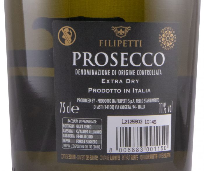 Sparkling Wine Filipetti Prosecco Extra Dry
