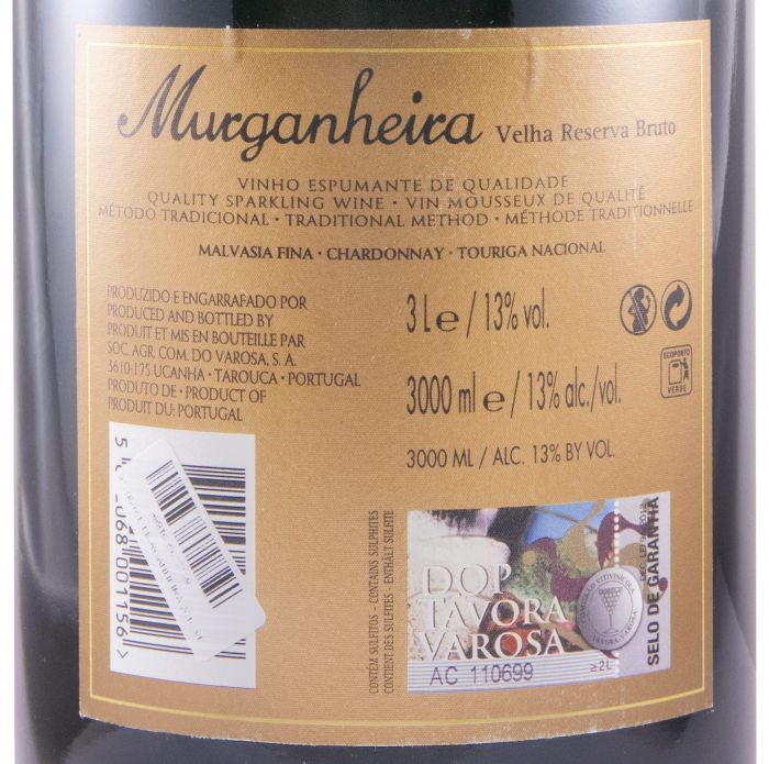 2010 Sparkling Wine Murganheira Velha Reserva Brut 3L
