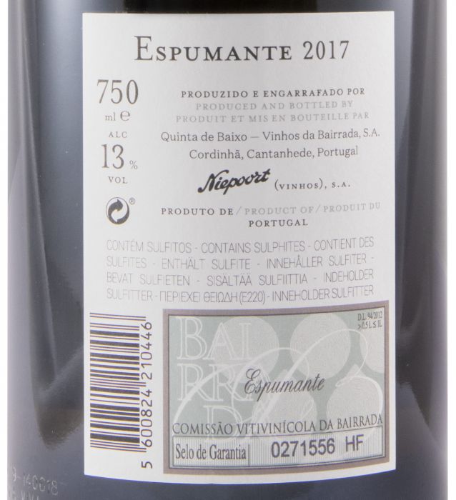 2017 Espumante Niepoort Água Viva Bruto