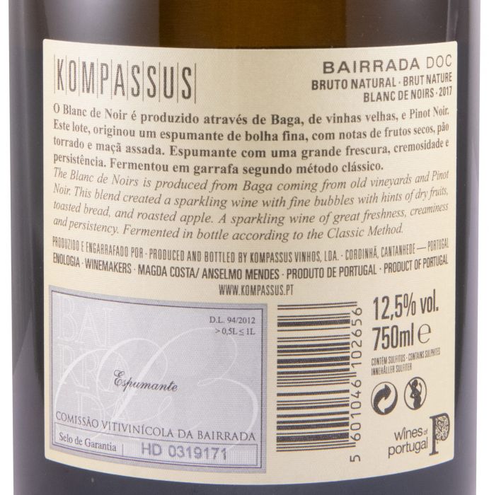 2017 Espumante Kompassus Blanc de Noirs Bruto Natural