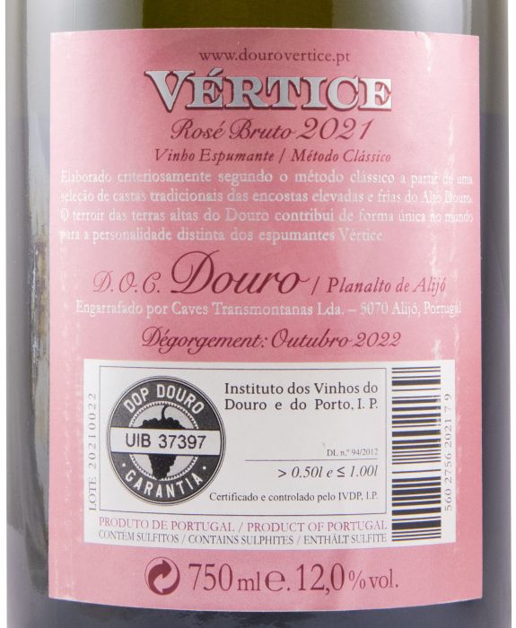 2021 Sparkling Wine Vértice Brut rosé