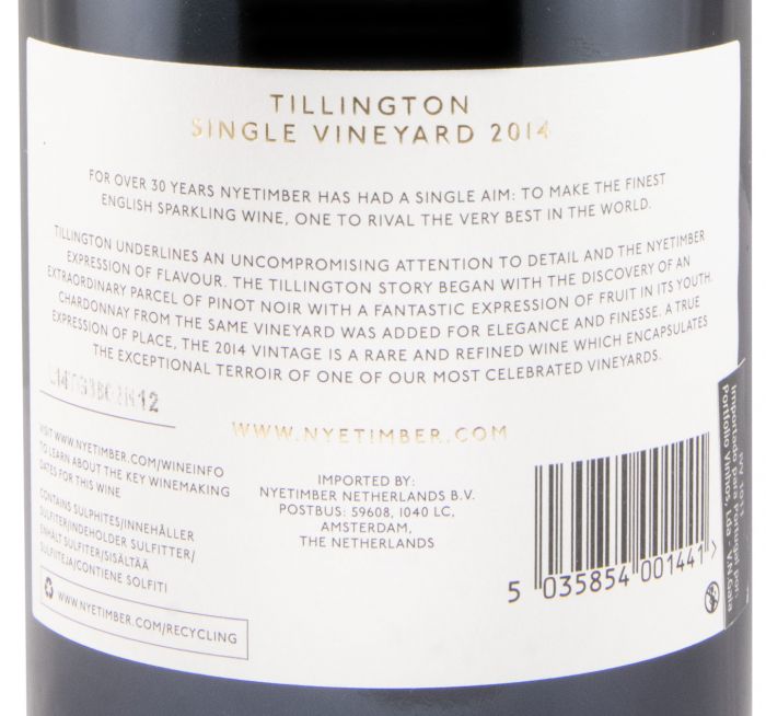 2014 Espumante Nyetimber Tillington Single Vineyard Bruto