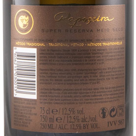 2017 Sparkling Wine Raposeira Super Reserva Demi-Sec