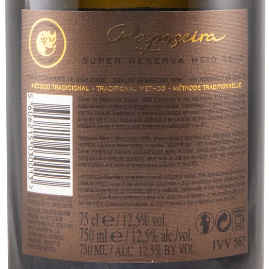 2017 Espumante Raposeira Super Reserva Meio Seco