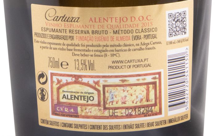 2015 Sparkling Wine Cartuxa Reserva Brut