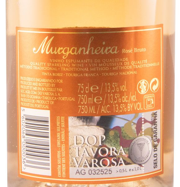2019 Sparkling Wine Murganheira Reserva Brut rosé