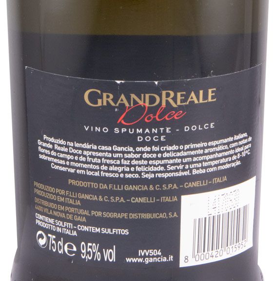 Sparkling Wine Gancia Grand Reale Doce