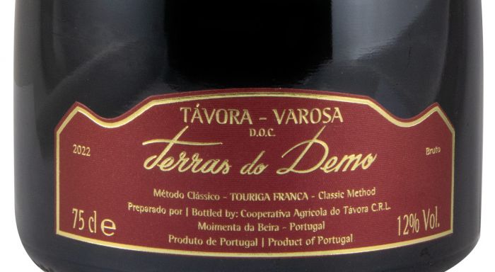 2022 Espumante Terras do Demo Bruto tinto