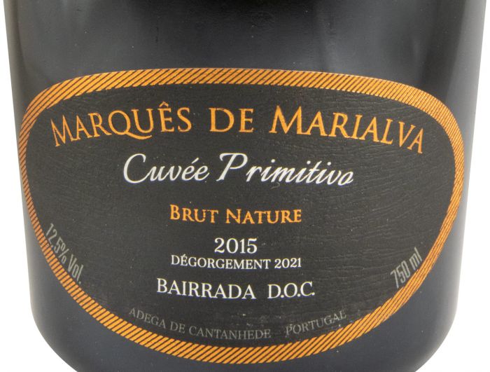 2015 Espumante Marquês de Marialva Cuvée Primitivo Bruto Natural