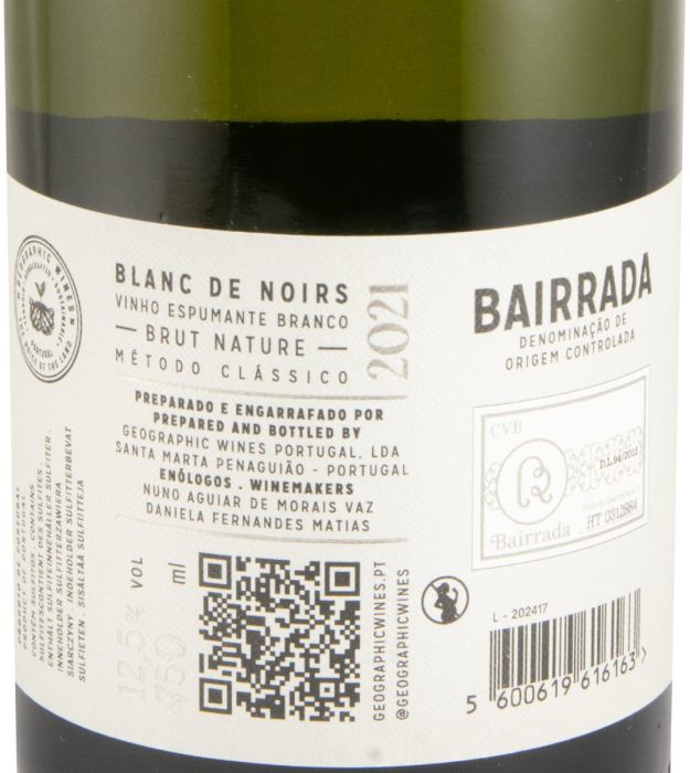 2021 Espumante La Volée Blanc de Noirs Bruto Natural