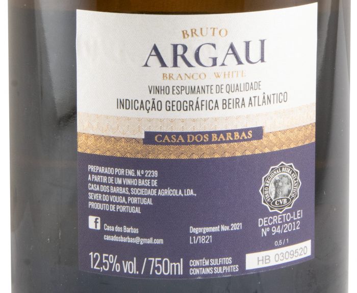 Espumante Casa dos Barbas Argau Bruto
