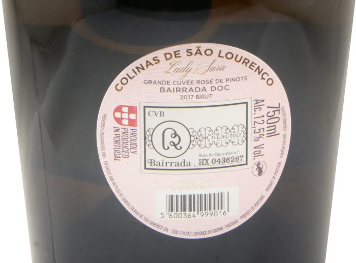 2017 Espumante Colinas Lady Sara Grande Cuvée Rosé de Pinots Bruto rosé