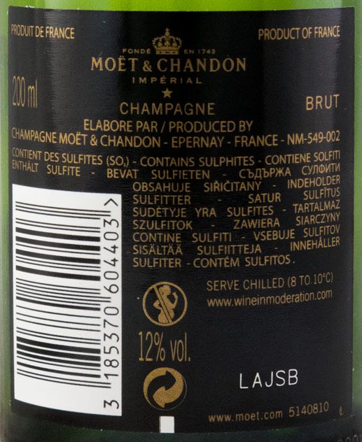 Champagne Moët & Chandon Impérial Bruto 20cl