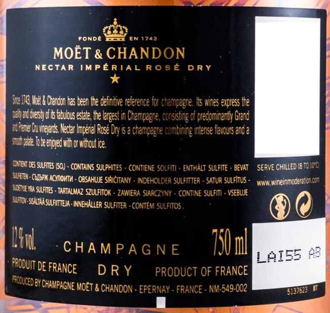 Champagne Moët & Chandon N.I.R. Nectar Impérial Luminous Edition Seco rosé