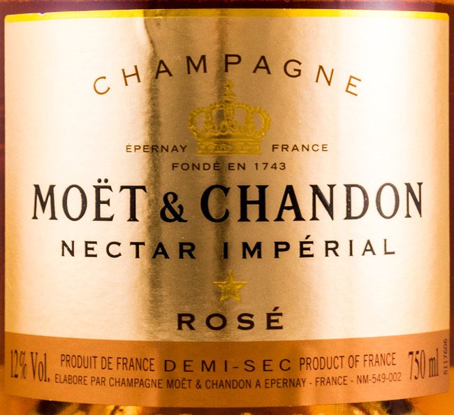 Champagne Moët & Chandon Nectar Impérial Meio Seco rosé