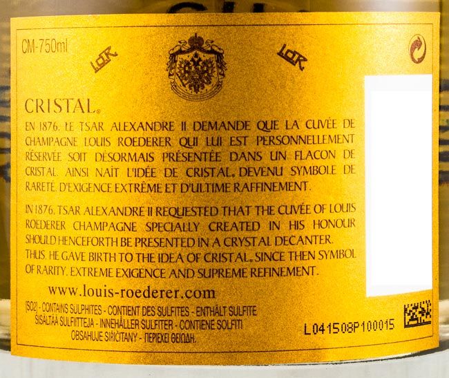 2007 Champagne Louis Roederer Cristal Bruto