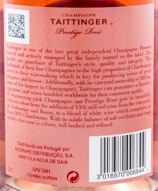 Champagne Taittinger Prestige Brut rose