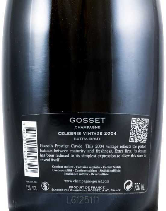 2004 Champagne Gosset Celebris Extra Brut